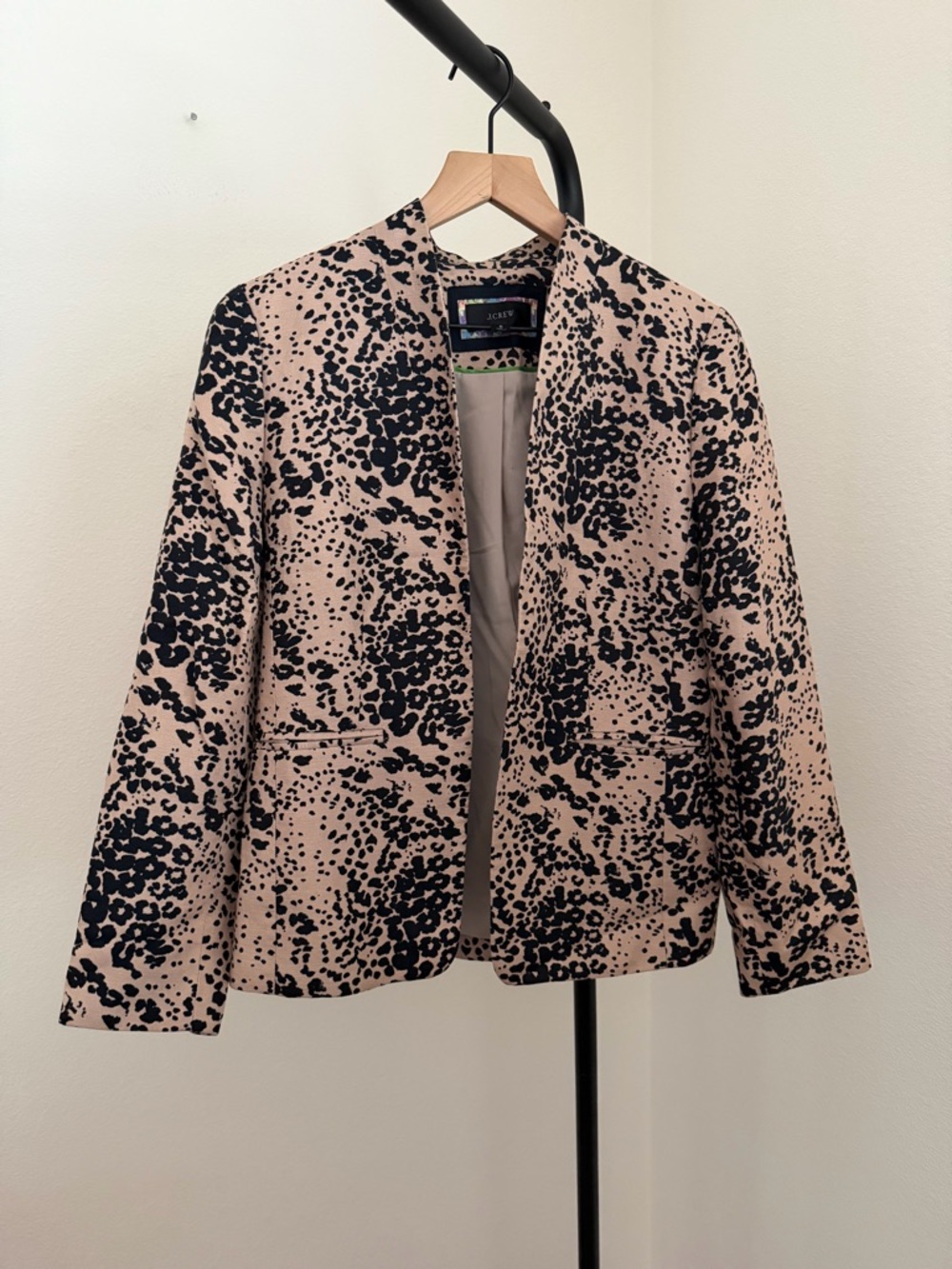 J. Crew going out blazer Leopard-Print Open Blazer - Picture 3 of 8